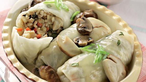 Вкусные постные голубцы с перловкой и грибами