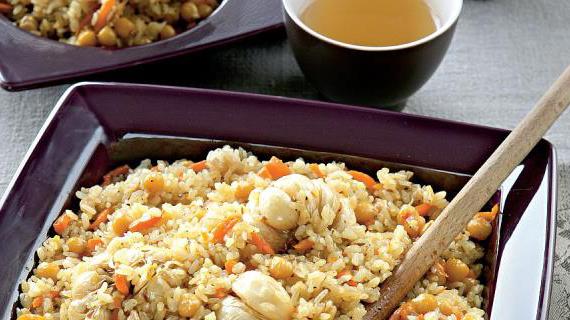 Вкусный вегетарианский плов с барбарисом и зирой