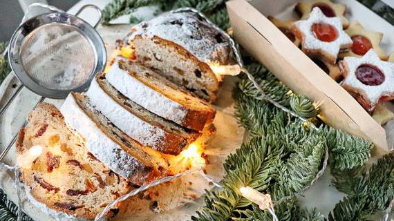 Волшебный творожный штоллен с ароматом бренди и орехов